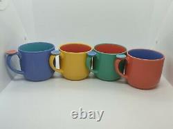 Lindt Stymeist Colorways Dot Mug, Set of 4, Blue, Yellow, Green and Pink