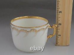 Lovely 21pc set Antique/Vintage Gilt Porcelain 10 Coffee Tea Cups & 11 Saucers
