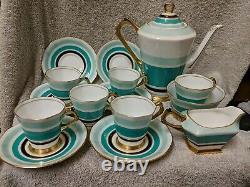 Lovely Tuscan Art Deco Bone China part coffee set 15 pcs Lawley's Philippines