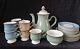 Lovely Vintage Denby Renaissance Collection 21 Piece Coffee Set (mixed Colours)