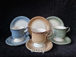 Lovely Vintage Denby Renaissance Collection 21 Piece Coffee Set (Mixed Colours)