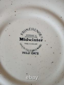 MIDWINTER STONEHENGE VINTAGE WILD OATS dinner coffee tea set