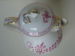 Meissen Coffee Service Mocha Service Rich Old Indian Purple Painting 4 Person
