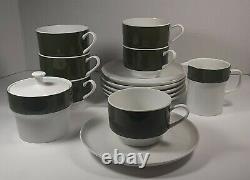 Melitta Coffee Cup 14pc Set VINTAGE SET Army Green