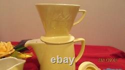 Melitta Minden coffee service jug 1,0 litre Filter Size 102 Pastel Yellow Vintage