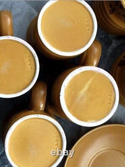 Mid Century Carltonware Sunflower Vintage 1960s full 15 piece coffee set