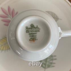 Midcentury R Loewy Rosenthal Porcelain DEMITASSE SET Form E Leaf Pattern MODELL