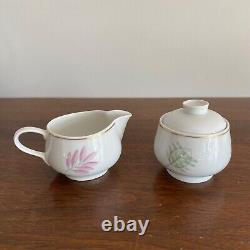 Midcentury R Loewy Rosenthal Porcelain DEMITASSE SET Form E Leaf Pattern MODELL