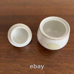 Midcentury R Loewy Rosenthal Porcelain DEMITASSE SET Form E Leaf Pattern MODELL