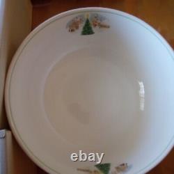 Mikasa Merry Christmas Mugs (8) New + Round Vegetable Serving Bowl