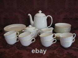 Minton Clifton China Coffee Set for Eight (8) 34 Pieces Excellent