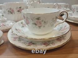 Minton Spring Bouquet Tea Cups/Saucers/Plates with Tea Pot