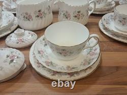 Minton Spring Bouquet Tea Cups/Saucers/Plates with Tea Pot