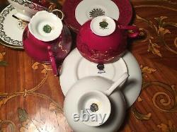 Mixed 6 Cups and Saucers Vintage German Gloria Coffee Porcelain Set
