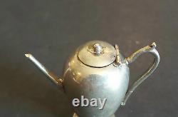 Nice Vintage English Sterling Silver Miniature 3-pc. Coffee / Tea Set