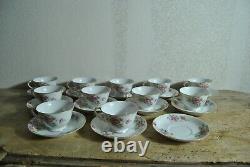 Noritake M Morimura Japan Fine Bone China Floral Pattern Lot 11 Cups & Saucers