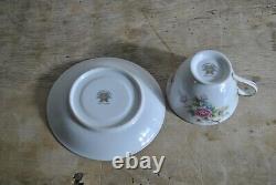 Noritake M Morimura Japan Fine Bone China Floral Pattern Lot 11 Cups & Saucers