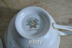 Noritake M Morimura Japan Fine Bone China Floral Pattern Lot 11 Cups & Saucers