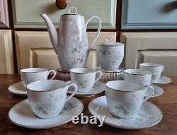 Noritake Set Vintage Japanese Porcelain Coffee Set Babette