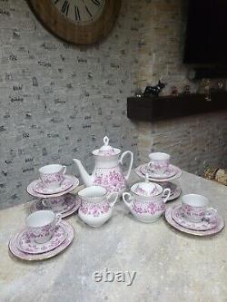 Old Vintage Russian Soviet Tea Coffee Set 6 Cups