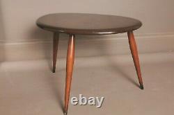 One Ercol Pebble Nest Table from a set of tables, Vintage Ercol coffee table