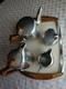 Original Vintage Picquot Ware 4 Piece Tea Coffee Set + Tray