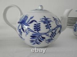 Original Vintage Zwiebelmuster Czechoslovakia Blue Onion Tea /coffee Set For 6