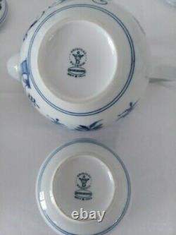 Original Vintage Zwiebelmuster Czechoslovakia Blue Onion Tea /coffee Set For 6