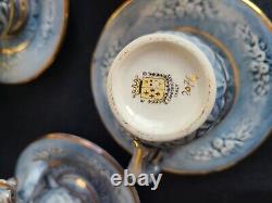 Original vintage rare coffee set for 6 persons. From the brand Capodimonte