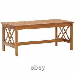 Outdoor Patio Wooden Furniture Vintage Garden Bench And Coffee Table Bistro Set