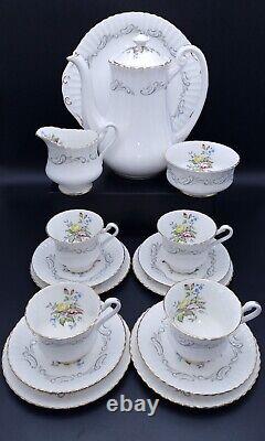 Paragon Fine Bone China'Elegance' Coffee Set for 4