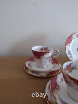 Paragon Rockingham Red Tea/Coffee Set 6 trios
