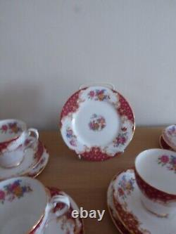 Paragon Rockingham Red Tea/Coffee Set 6 trios