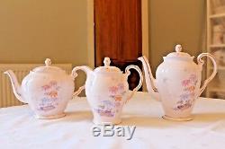 Pink TUSCAN Vintage China Rare Tea Set TEAPOT COFFEE POT HOT WATER JUG Oriental