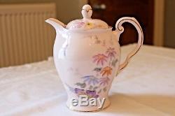 Pink TUSCAN Vintage China Rare Tea Set TEAPOT COFFEE POT HOT WATER JUG Oriental