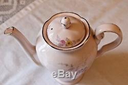 Pink TUSCAN Vintage China Rare Tea Set TEAPOT COFFEE POT HOT WATER JUG Oriental