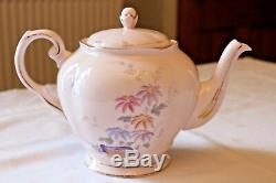 Pink TUSCAN Vintage China Rare Tea Set TEAPOT COFFEE POT HOT WATER JUG Oriental