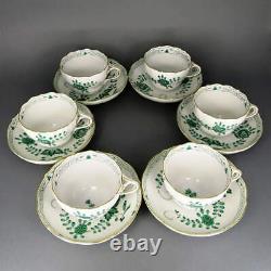 Porcelain MEISSEN Coffee Service Indian Green