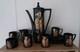 Portmeirion Phoenix Vintage Coffee Set Black Gold John Cuffley Design
