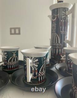 Portmeirion Pottery Magic City Susan Williams Ellis 1960s Vintage Coffee Set