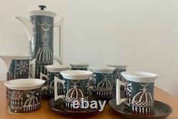 Portmeirion Pottery Magic City Susan Williams Ellis 1960s Vintage Coffee Set