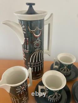 Portmeirion Pottery Magic City Susan Williams Ellis 1960s Vintage Coffee Set