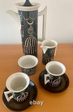 Portmeirion Pottery Magic City Susan Williams Ellis 1960s Vintage Coffee Set