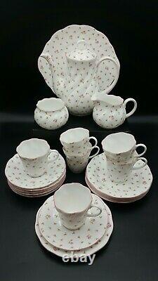 Queens-Rosina China'Fleur' Coffee Set for 6 People-Excellent Condition