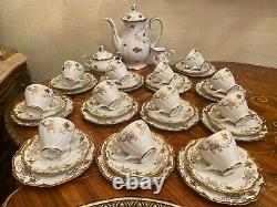 RARE Vintage 12 cups 12 Srs Pot Milk German Reichenbach Full Mocca Coffee Set