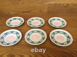 RARE! Vintage Schafer and Vater PINK JASPERWARE Demitasse Cup & Saucer (3 Sets)