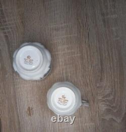 ROYAL ALBERT SILVER MAPLE 34PIECE ENGLISH BONE CHINA TEA and COFFEE SET