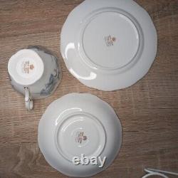 ROYAL ALBERT SILVER MAPLE 34PIECE ENGLISH BONE CHINA TEA and COFFEE SET