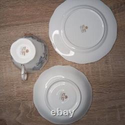 ROYAL ALBERT SILVER MAPLE 34PIECE ENGLISH BONE CHINA TEA and COFFEE SET