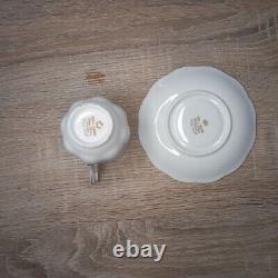 ROYAL ALBERT SILVER MAPLE 34PIECE ENGLISH BONE CHINA TEA and COFFEE SET